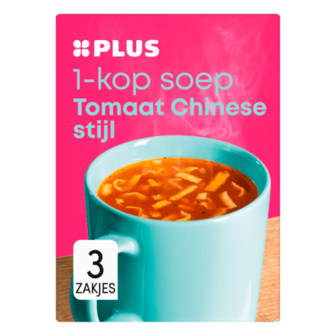 1 kops soep chinese tomaat (1x3)