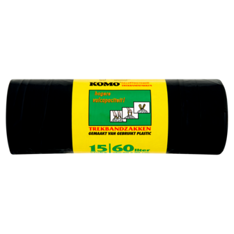 Vuilniszak KOMO 80x60cm 60L grijs	