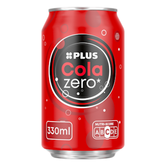 PLUS Cola ZERO blik 33cl