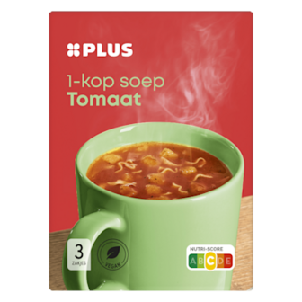 PLUS 1 kops soep tomaat (1x3)